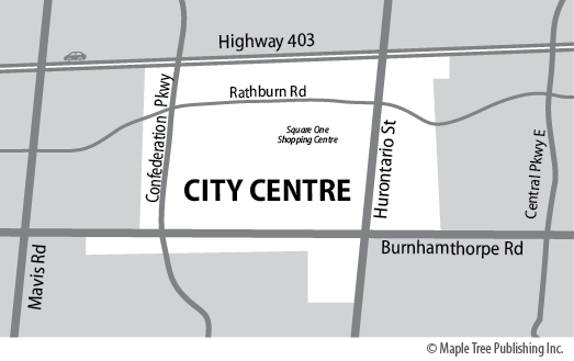 city centre map