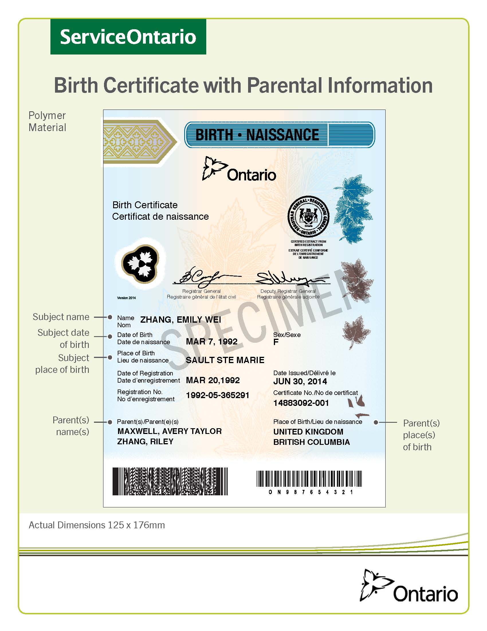 SO 0012 18 Birth Certificate parental info F ENG