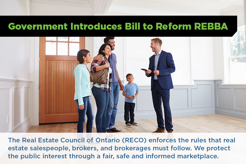 Bill to reform REBBA