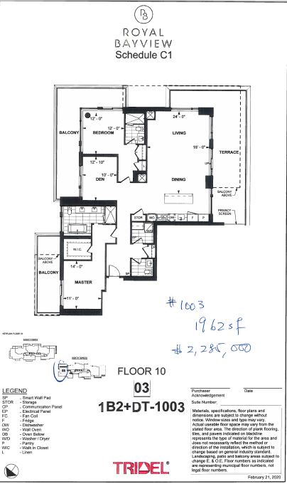 floor plan 1003