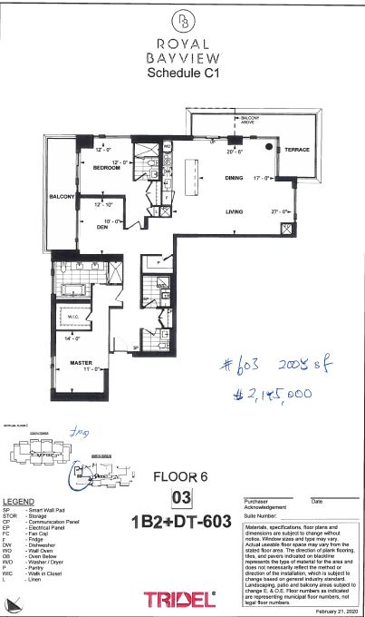floor plan 603