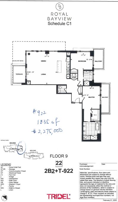 floor plan 922