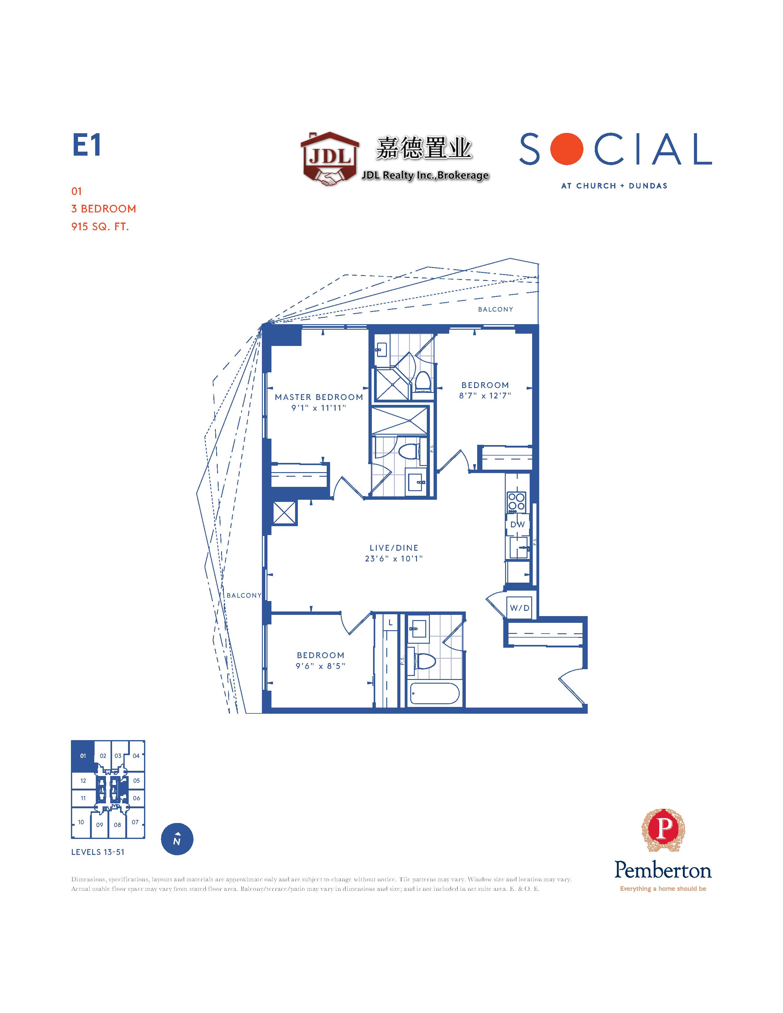 Social Tower floor plan 1