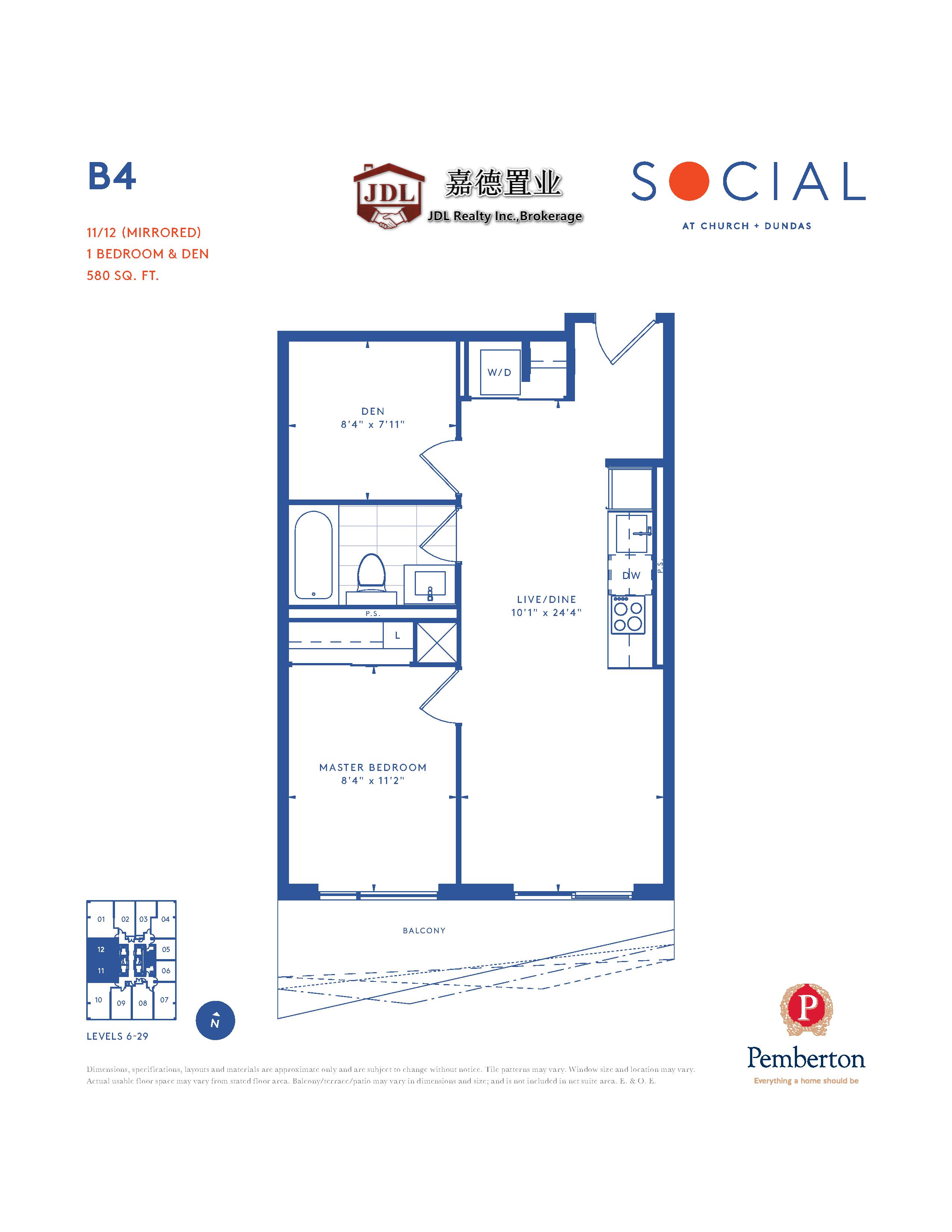 Social Tower floor plan 1 13