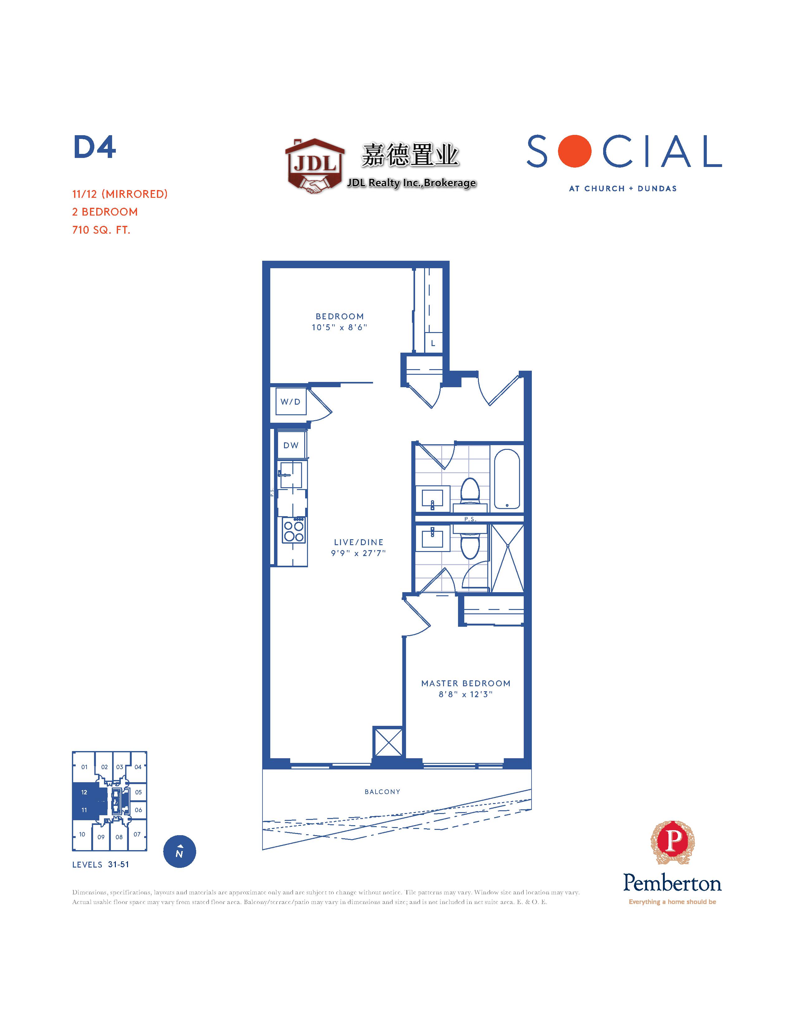 Social Tower floor plan 1 14