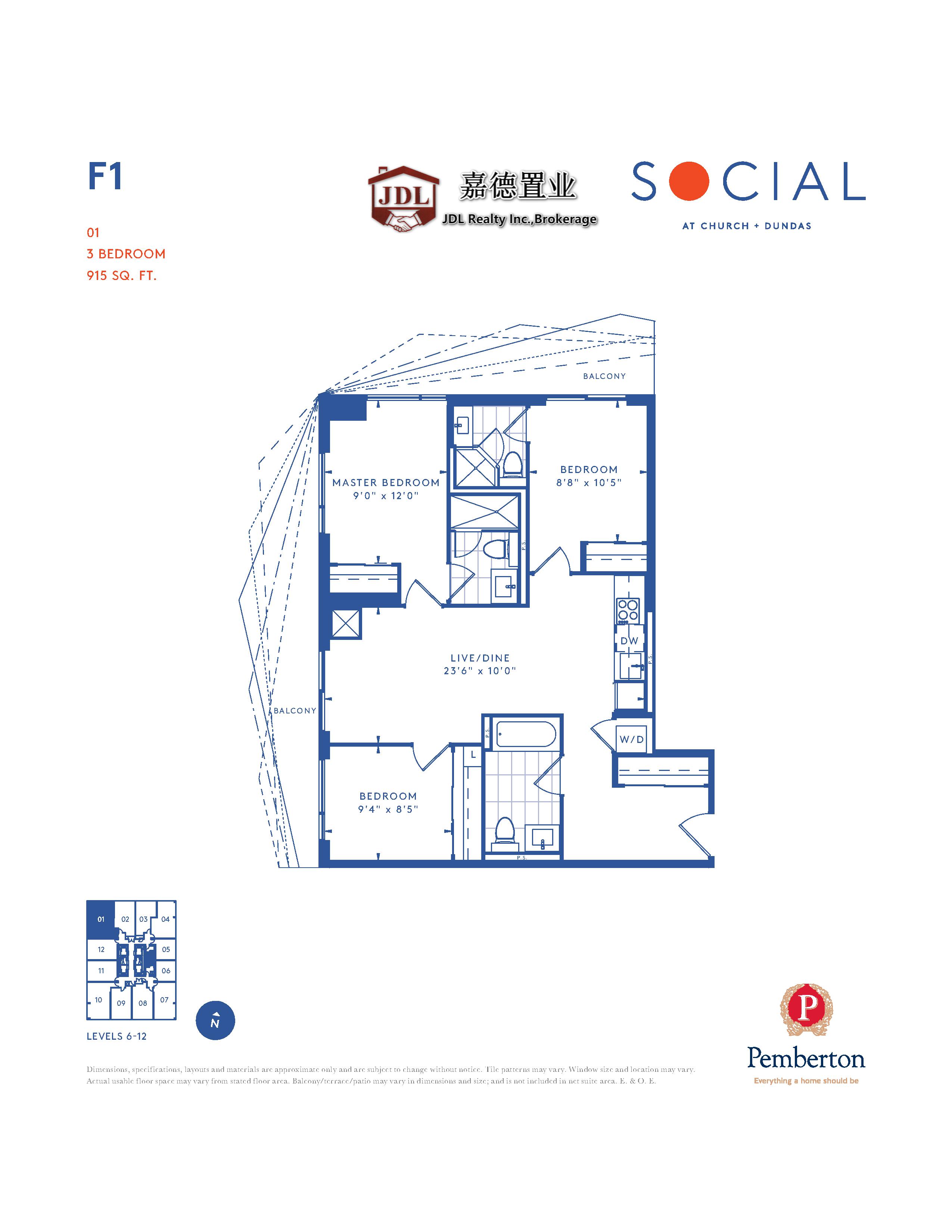 Social Tower floor plan 1 2