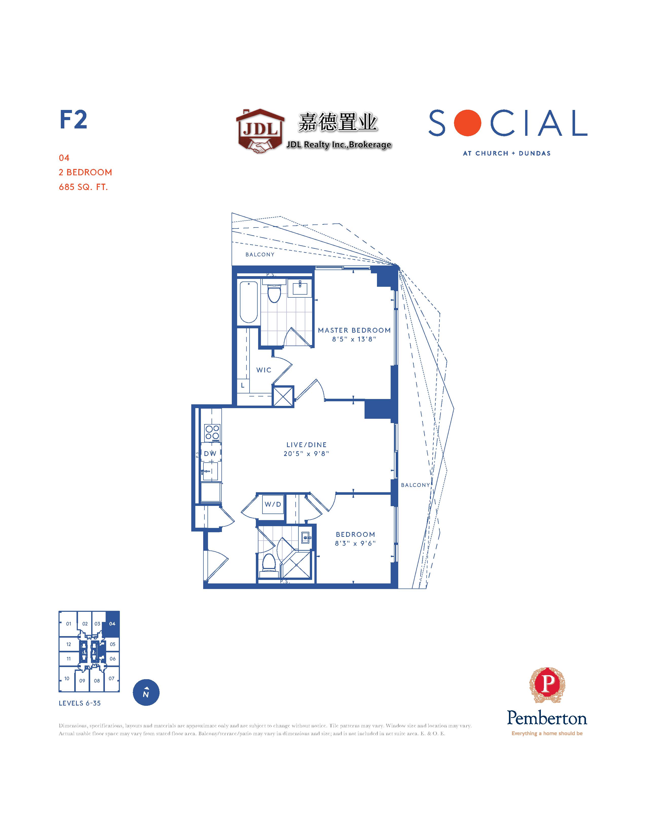Social Tower floor plan 1 6